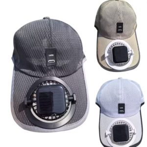 Solar Powered Fan Cap view 5